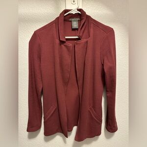 Matty M Women's Blazer in Rich Burgundy